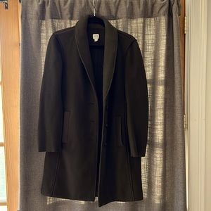 Jcrew Boiled Wool Olive Top Coat